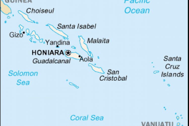 La alerta de tsunami fue emitida en la región de las islas Santa Cruz, perteneciente a las Islas Salomón (en el Pacífico sur),  según el Centro de Advertencias de Tsunami para el Pacífico.