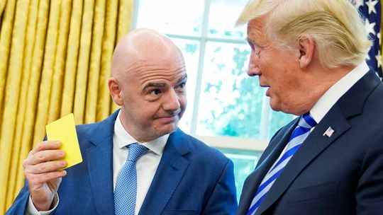 Gianni Infantino y Donald Trump Gianni Infantino y Donald Trump