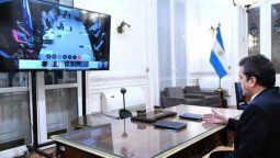 altText(Luis Basterra, 8vo. ministro en 15 días que informa por videoconferencia a Diputados)}