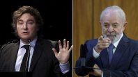 Javier Milei y Lula da Silva. Javier Milei y Lula da Silva.