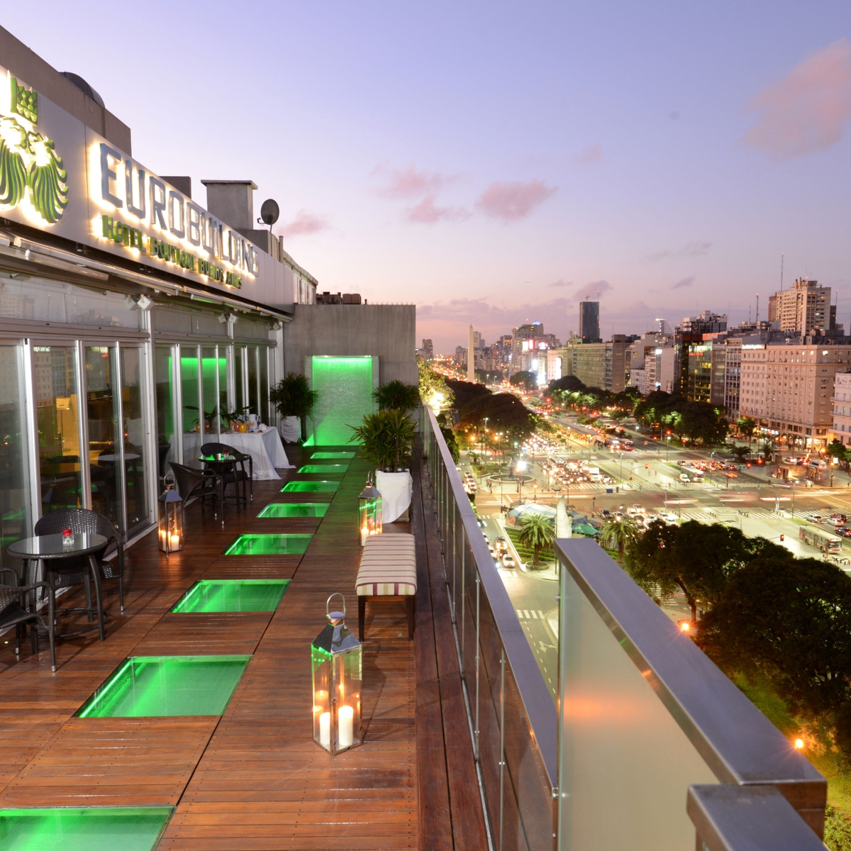 Desde el Hotel Eurobuilding se puede apreciar una imperdible vista hacia la ciudad de Buenos Aires. Foto: HRS