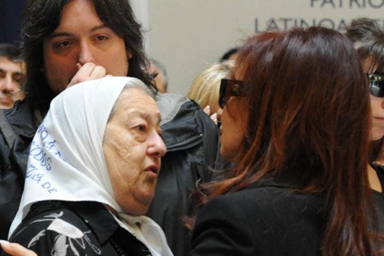 Hebe de Bonafini y Cristina Fernández de Kirchner.
