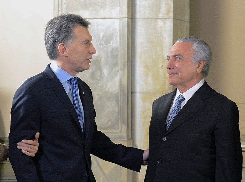 Macri y Temer se habían encontrado con motivo del inicio de los Juegos Olímpicos en Río de Janeiro.