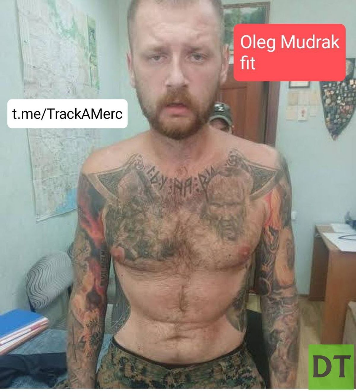 Oleg Mudrak luego del cautiverio.