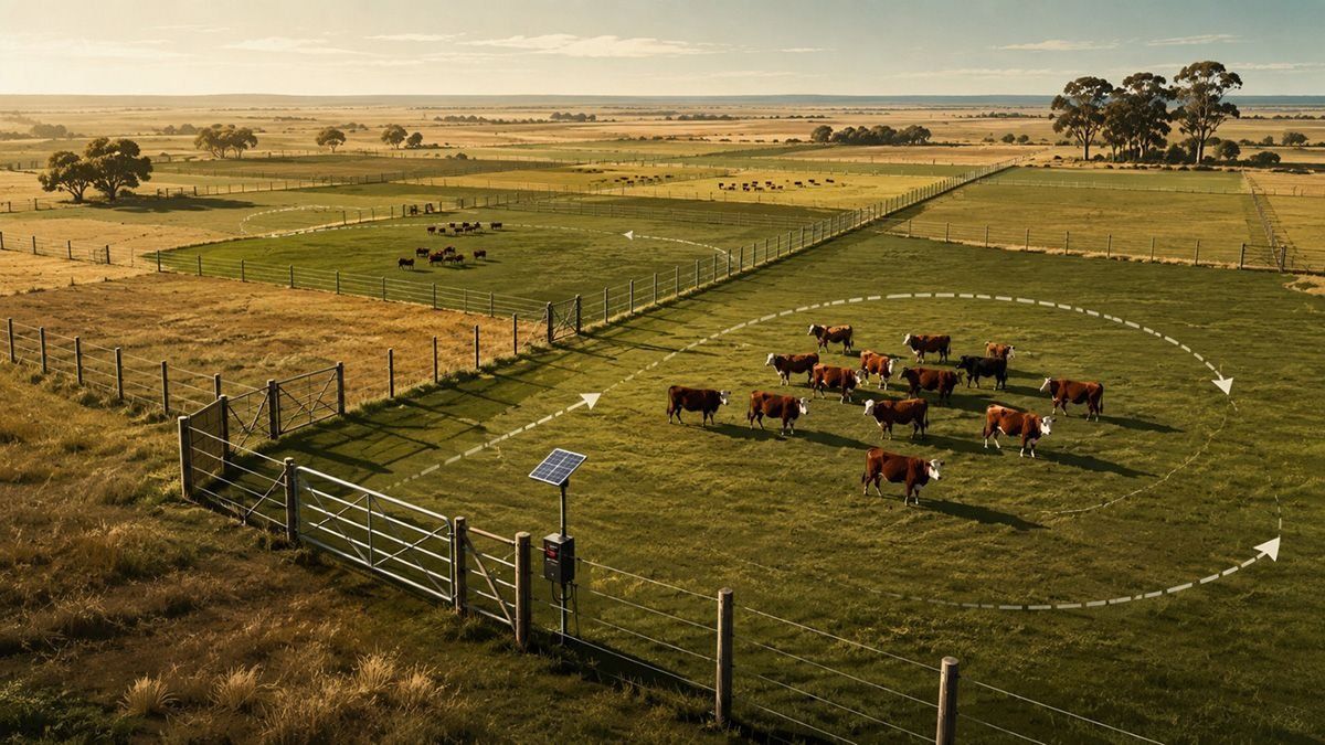 Elcerco de alambre, que protege a los animales, se convierte en infraestructuraclave del nuevo diseño productivo del campo argentino.