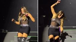 altText(Catherine Fulop se cayó en vivo pero se lo tomó con humor: 
