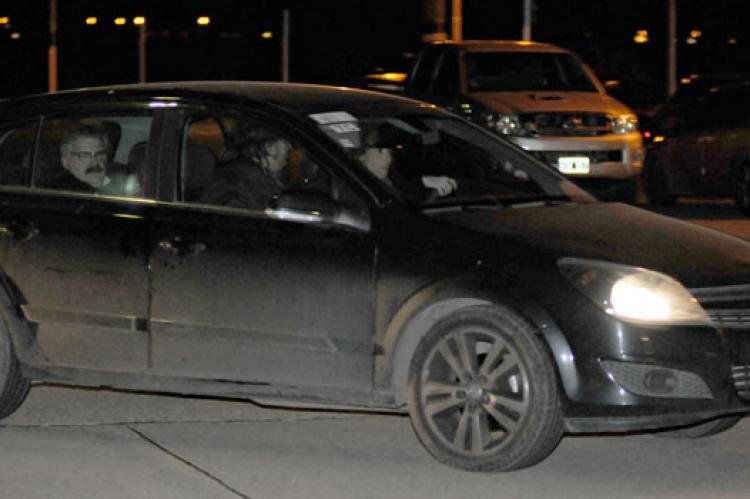 Máximo Kirchner, trasladado hacia el aeropuerto local. Foto: Opi Santa Cruz.