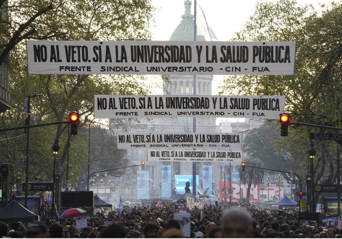 Una de las útimas ediciones de la marcha Universitaria (Foto: Agencia NA / Mariano Sánchez) Una de las útimas ediciones de la marcha Universitaria (Foto: Agencia NA / Mariano Sánchez)
