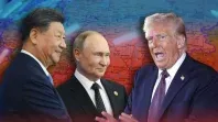 Xi Jinping, Putin y Donald Trump. Xi Jinping, Putin y Donald Trump.