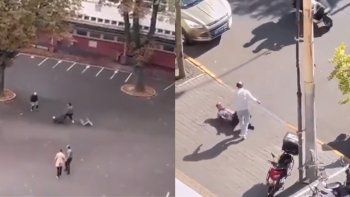 Un hombre mató a puñaladas a un profesor en Francia e hiró gravemente a otras 2 personas (izquierda); en Beijing, un hombre atacó a cuchillazos a empleado de la embajada de Israel (derecha) Un hombre mató a puñaladas a un profesor en Francia e hiró gravemente a otras 2 personas (izquierda); en Beijing, un hombre atacó a cuchillazos a empleado de la embajada de Israel (derecha)