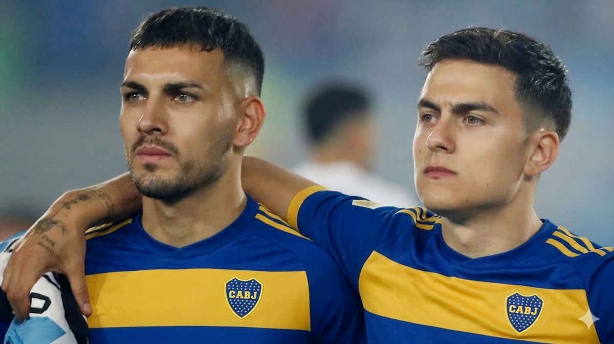 Leandro Paredes se refirió a la chance que Paulo Dybala llegue a Boca. FOTO: IMAGEN GENERADA CON GEMINI.