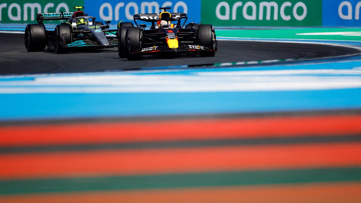 Max Verstappen se quedó, sin complicaciones, con el Gran Premio de Francia de la Fórmula 1 Internacional gracias a un error de Charles Leclerc. (Foto: Noticias Argentinas/REUTERS)