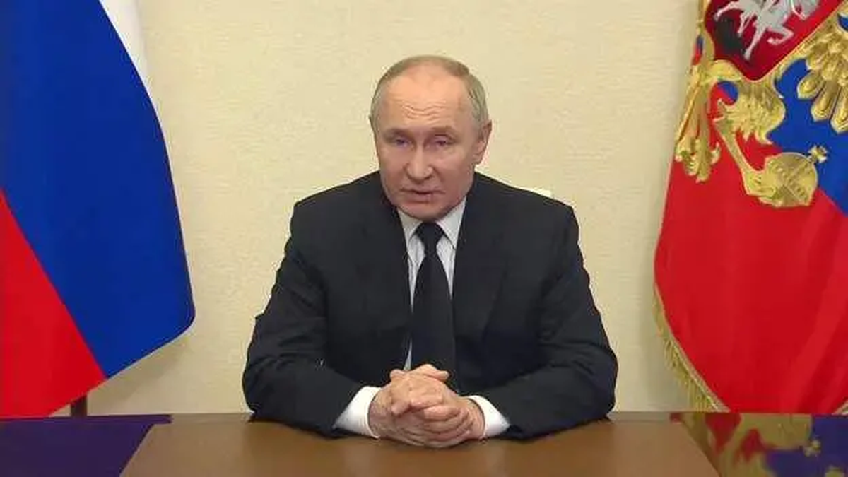 Putin transmiti&oacute; por televisi&oacute;n un discurso a toda la naci&oacute;n.