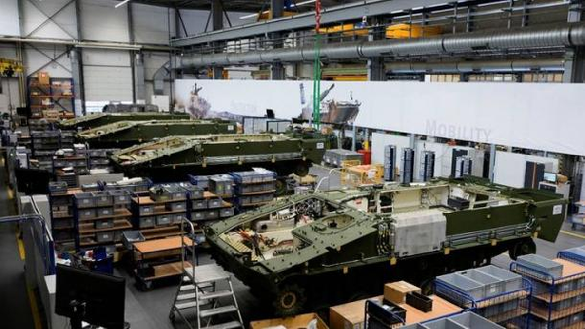 Rheinmetall, gigante alemán de armas, es el mayor fabricante del país. Rheinmetall, gigante alemán de armas, es el mayor fabricante del país.