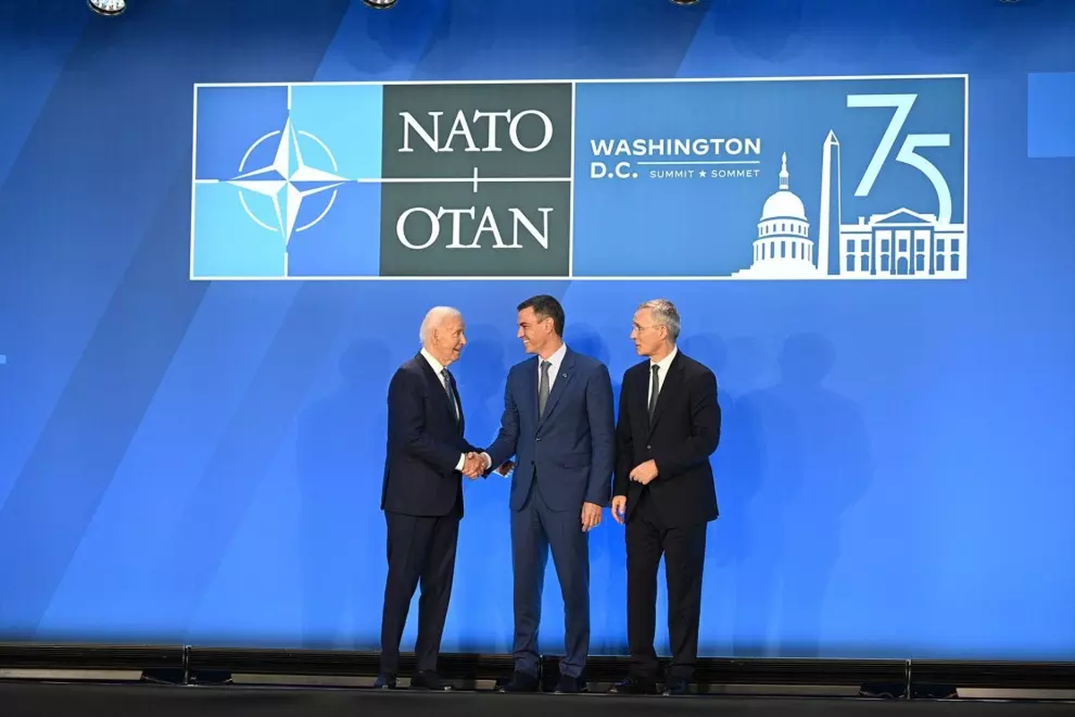 Sánchez, Biden, Stontelberg, OTAN Sánchez, Biden, Stontelberg, OTAN