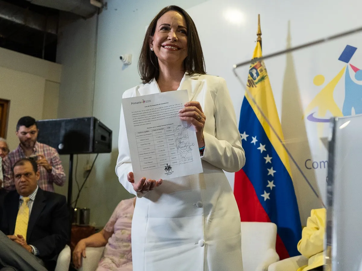 María Corina Machado, fue recibida por Donald Trump en la Casa Banca