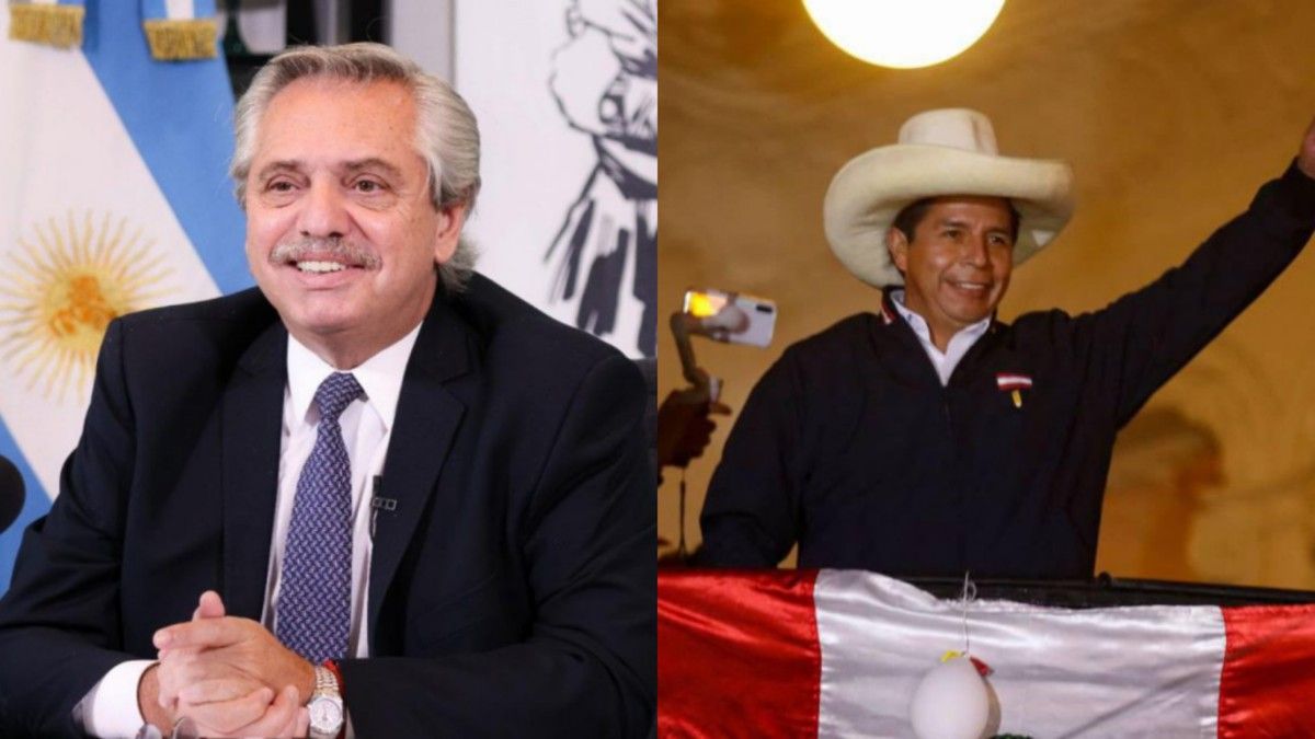 Alberto Fernández felicitó a Pedro Castillo antes de los resultados oficiales.