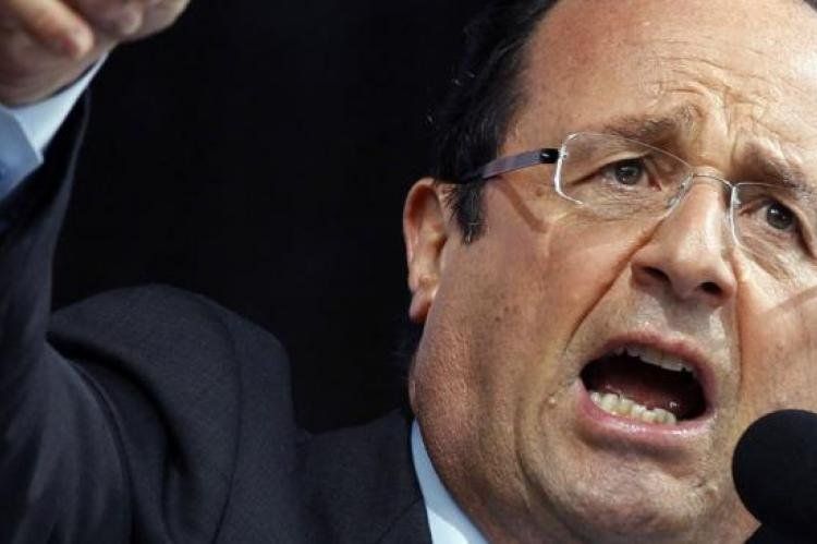 Hollande vivió momentos de tensión en el aire.