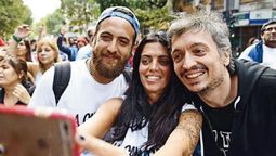 Luana Volnovich, directora del PAMI y militante de La Cámpora, en una foto con Máximo.