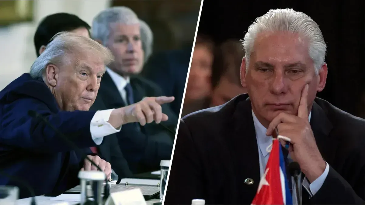 Donald Trump, el mandatario de EStados Unidos, y Miguel Díaz-Canel, el presidente de Cuba. Donald Trump, el mandatario de EStados Unidos, y Miguel Díaz-Canel, el presidente de Cuba.