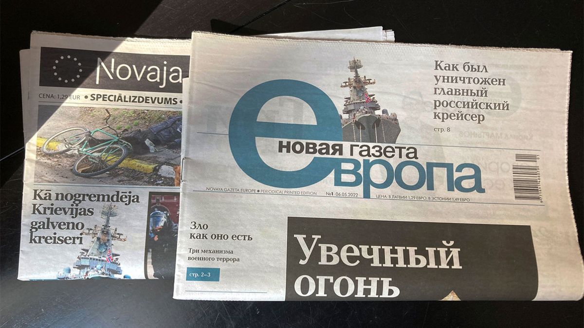 Novaya Gazeta en soporte papel. Novaya Gazeta en soporte papel.