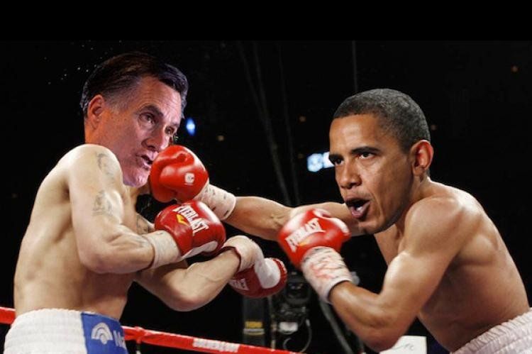 Barack Obama vs. Mitt Romney.