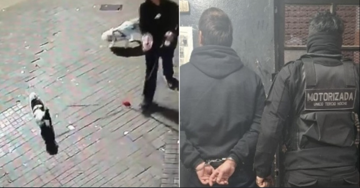 El hombre detenido por atacar el local de La Libertad Avanza.