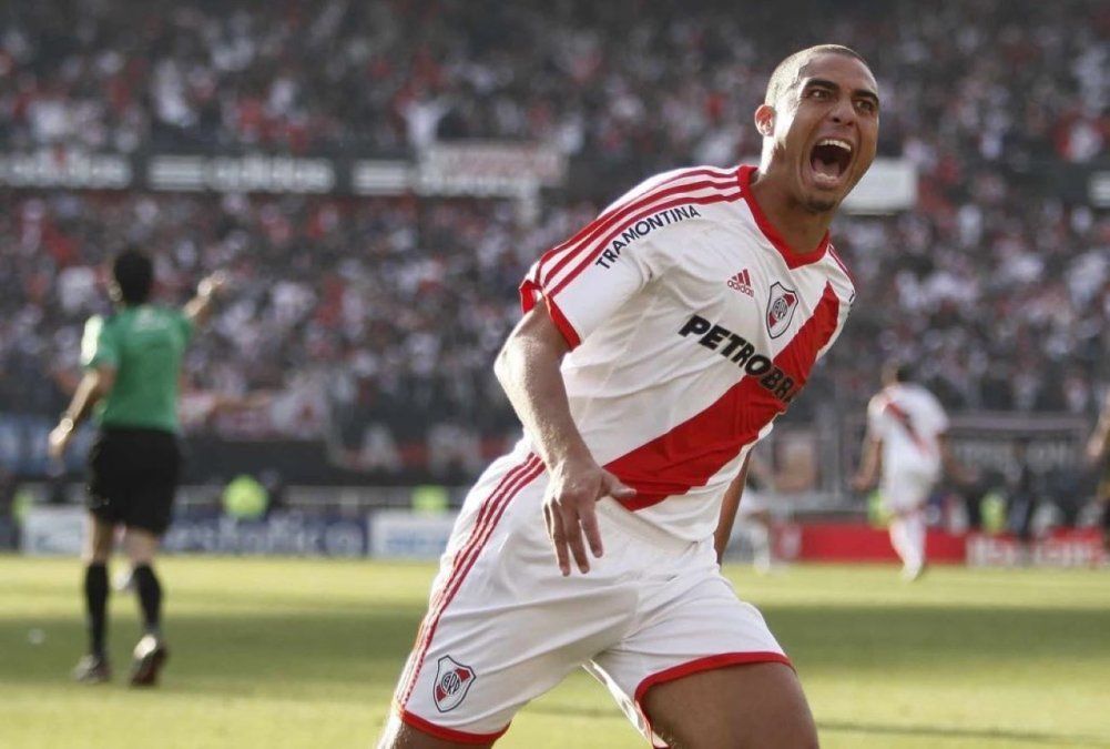 David Trezeguet en su etapa de jugador en River.