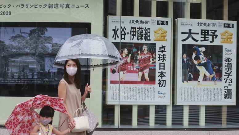 En 4 días de JJOO, Tokio marcó un nuevo récord de contagios