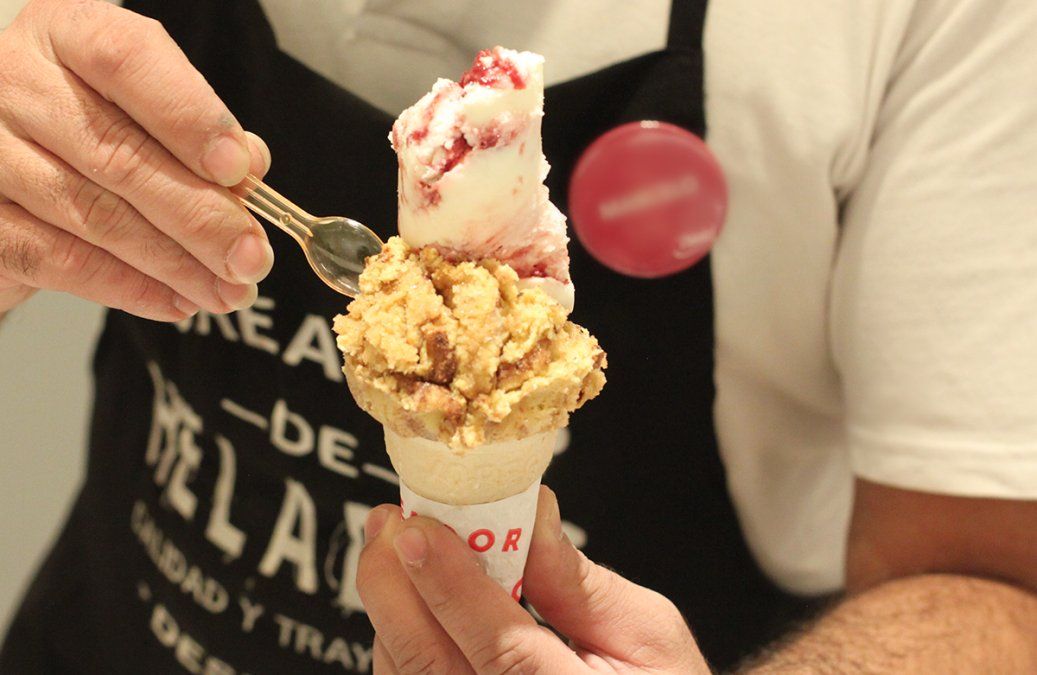 Helado gratis en 86 sucursales.