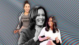 Meena Harris junto a su tía, Kamala; una representativa imagen de la sombra que cada uno lleva sin ser la propia