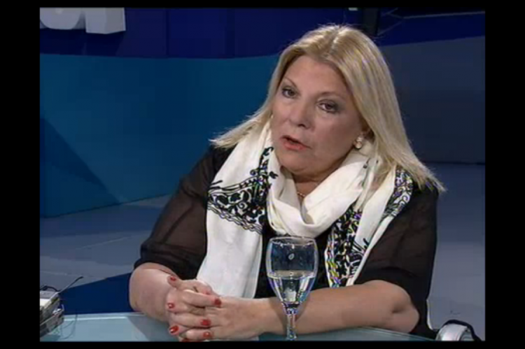 Elisa Carrió diputada nacional por la Coalición Cívica-ARI