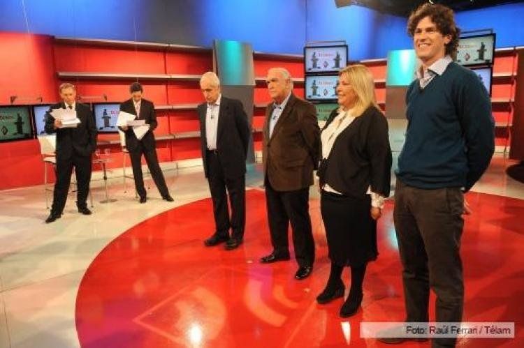 Los pre candidatos de UNEN, discutieron sobre sus proyectos en el programa A dos voces Foto: Télam