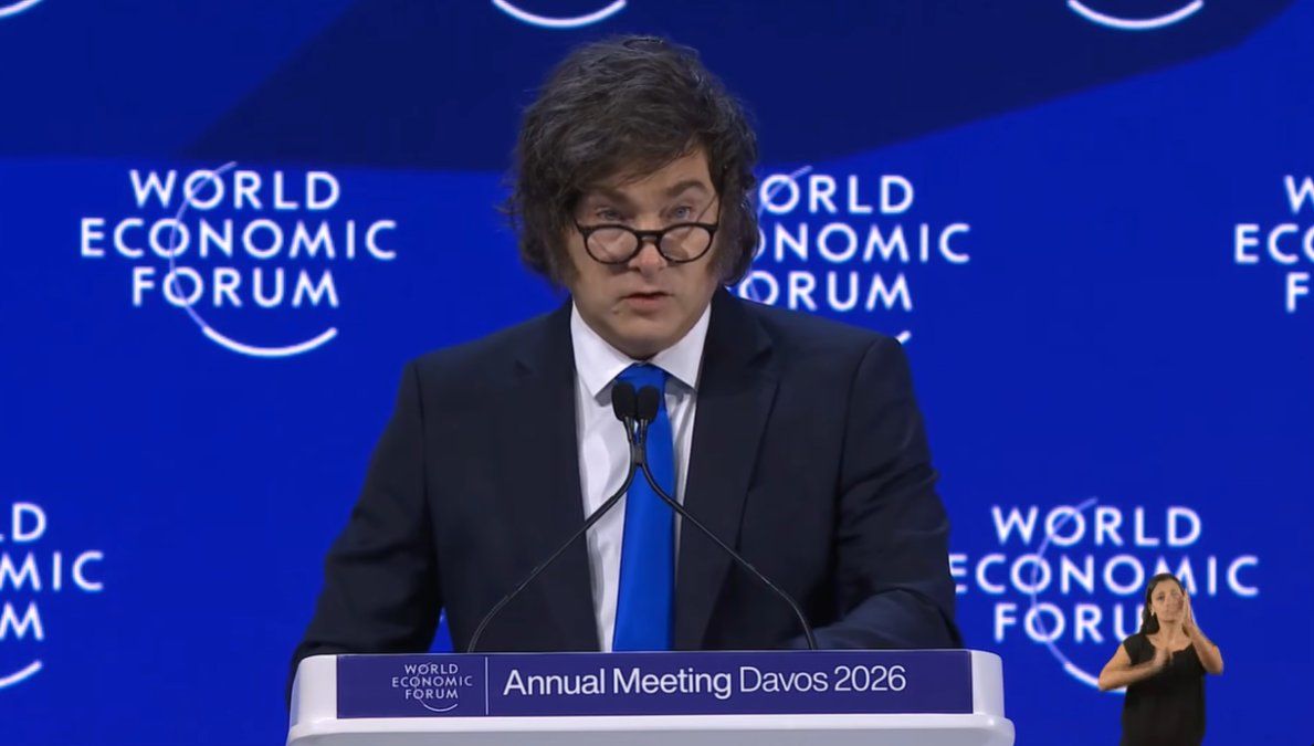 Javier Milei, este miércoles en el Foro Económico de Davos.&nbsp;