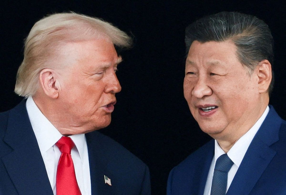 Donald Trump y Xi Jinping. Donald Trump y Xi Jinping.