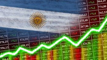Bonos y bancos en alza mientras Caputo negocia el rescate