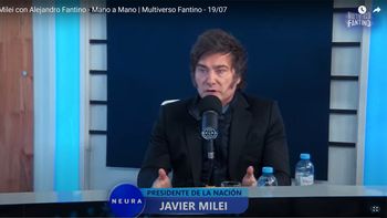 Javier Milei en Neura Media. Javier Milei en Neura Media.