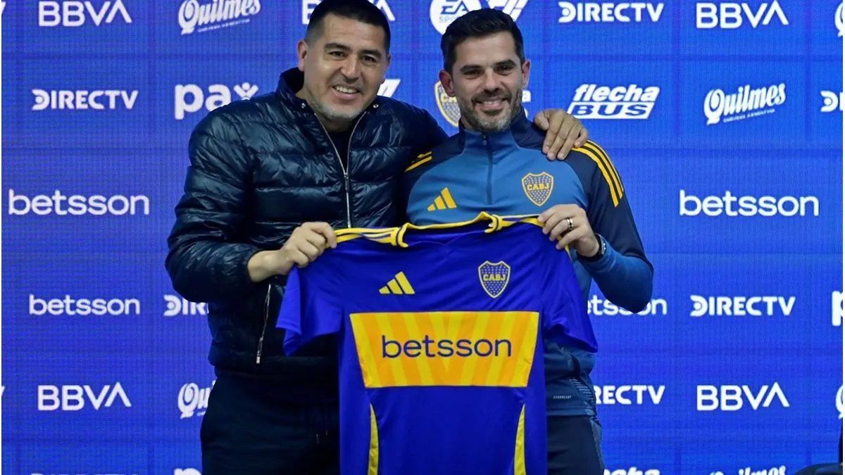 Riquelme y Fernando Gago