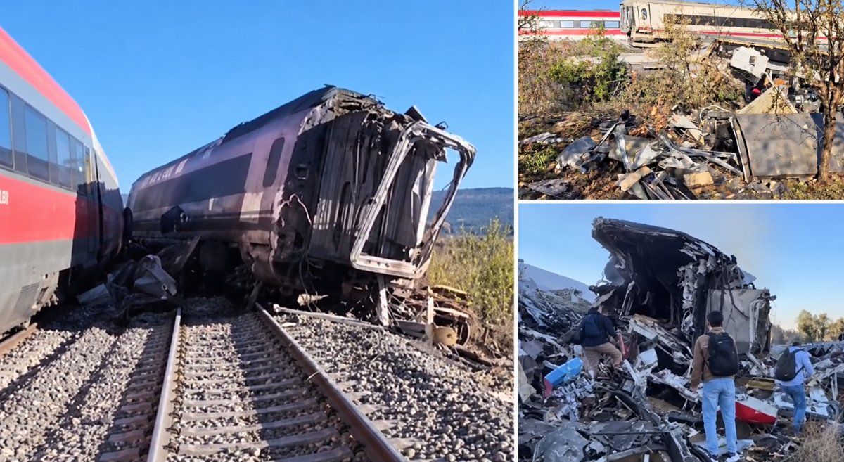 Los daños en los convoyes tras el choque cerca de Urda, en Toledo, donde los servicios de emergencia desplegaron un operativo de rescate y asistencia a los pasajeros.