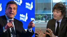 Javier Milei y Sergio Massa.