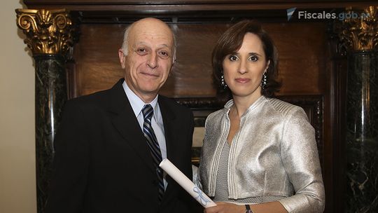 Fiscal Cecilia Incardona y procurador general Eduardo Casal. Fiscal Cecilia Incardona y procurador general Eduardo Casal.