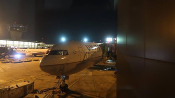 Fred Machado está volando en un avión de United que partió desde Ezeiza rumbo a Houston