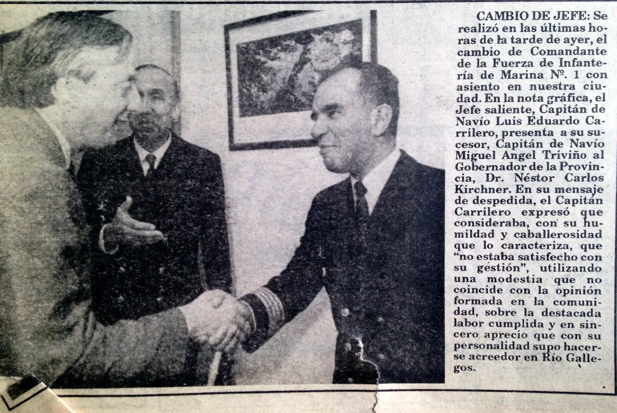 Nestor Kirchner, gobernador. Foto archivo La Opinión Austral