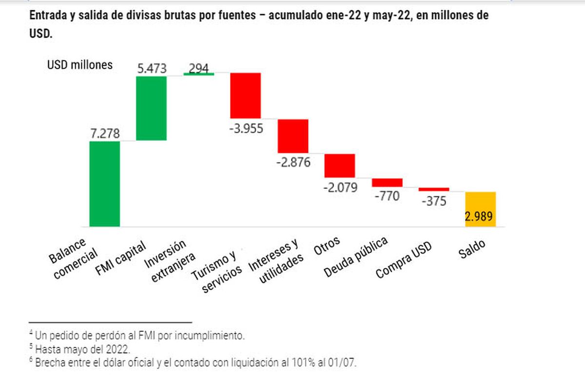 Los movimientos de divisas, entre las ventas del campo y el gasto 