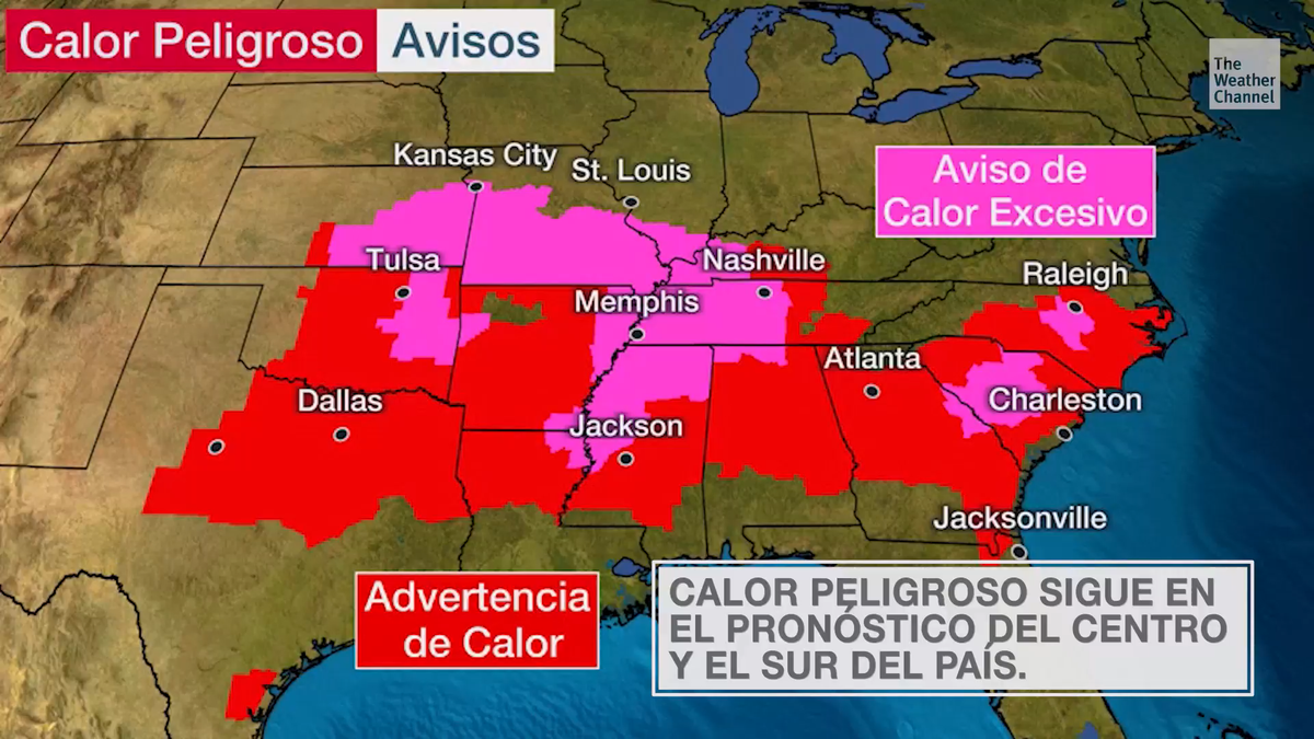 Ola de calor en Estados Unidos Cómo seguirá