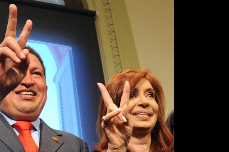 Chávez y Cristina.