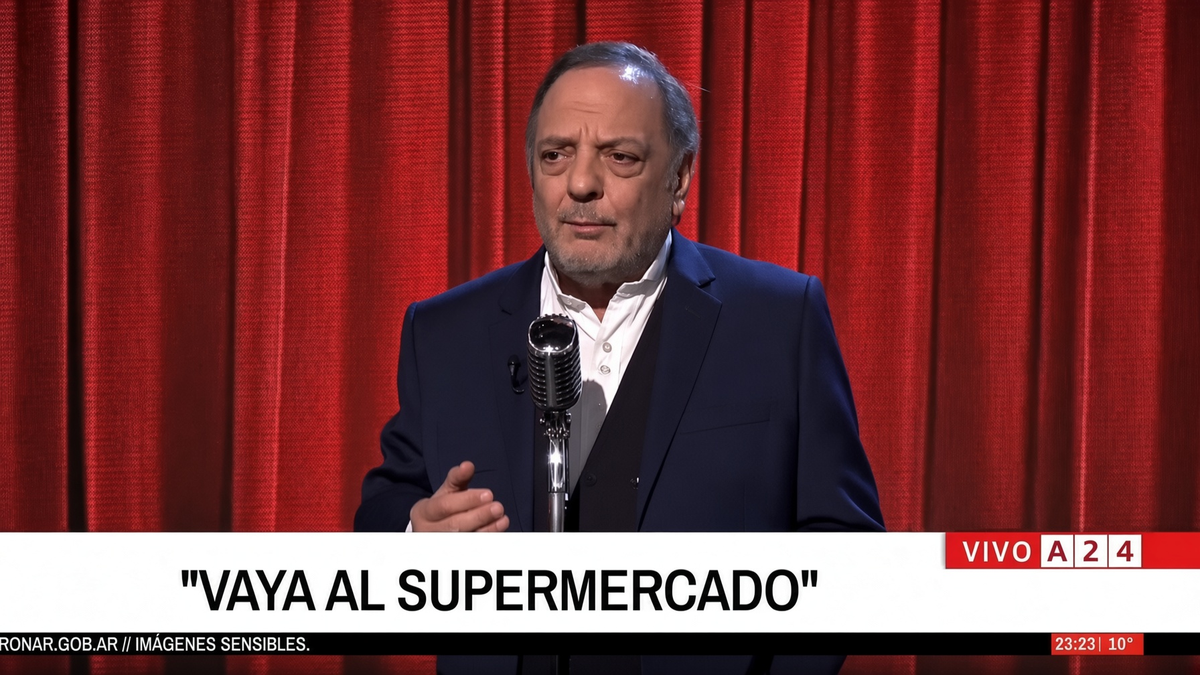 En consonancia con lo que dijo Baby, distintos datos muestran salarios rezagados, endeudamiento, menor consumo de carne y dificultades para cubrir gastos básicos. Foto: Captura A24 En consonancia con lo que dijo Baby, distintos datos muestran salarios rezagados, endeudamiento, menor consumo de carne y dificultades para cubrir gastos básicos. Foto: Captura A24