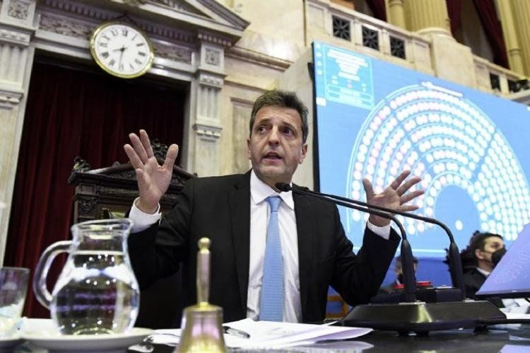 Sergio Tomás Massa, presidente de la Cámara de Diputados de la Nación.