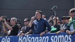 Jair Bolsonaro volvió a amenazar al STF ayer durante el acto en San Pablo.