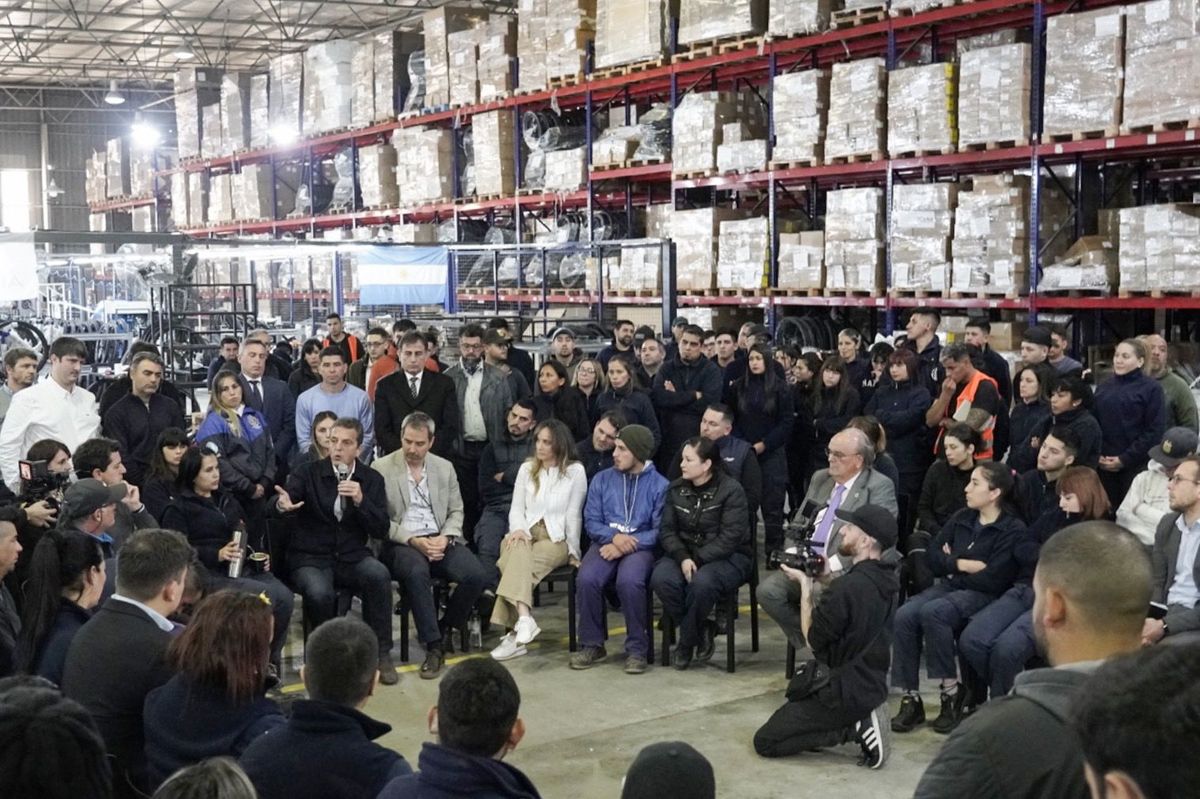 Sergio Massa en anuncio de empleo formal en Benavídez. Sergio Massa en anuncio de empleo formal en Benavídez.